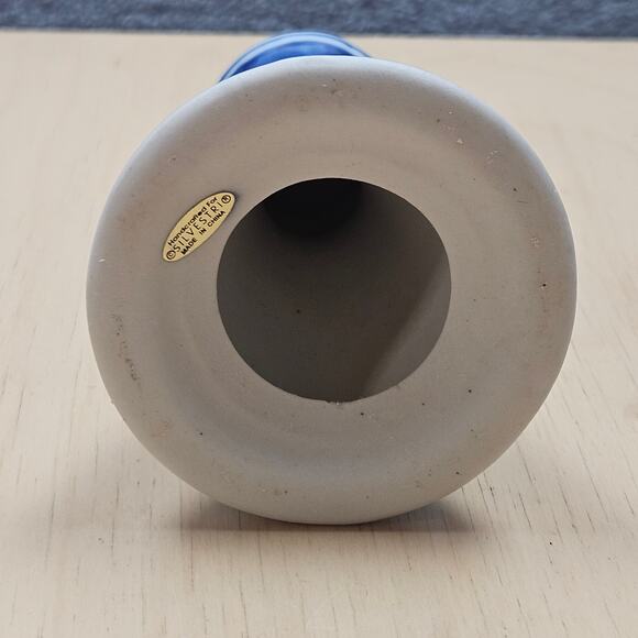 Vintage Delf Blue Hand-painted Votive Candle Holder Windmill Cut Peirced Hearts - Picture 6 of 8